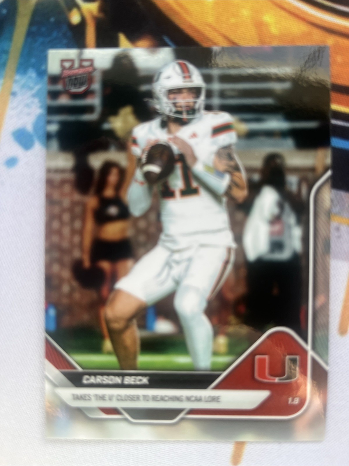 2025-26 Bowman U Now Carson Beck #65