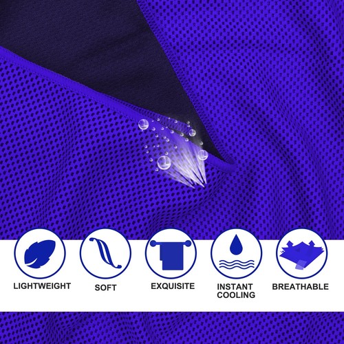 New Best Cooling Towel 20 Pack 40"x12" Ice Towels, 160GSM Soft Breathable, Super - Picture 4 of 6