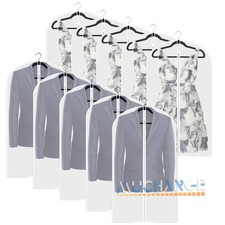 10x Garment Bag Travel Suit Dress Coat Closet Storage Dustproof Cover Full Zip