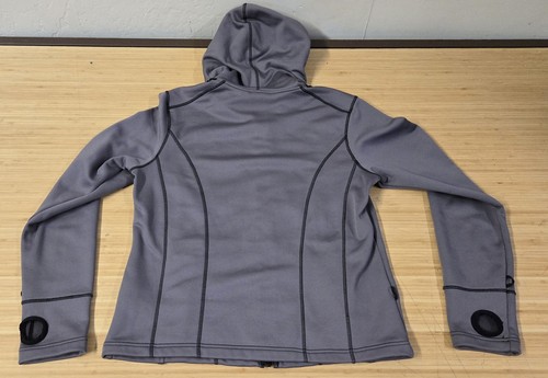 Harley-Davidson Jacket Womens Large Gray Hooded Full Zip Softshell Motorcycle - Picture 6 of 7