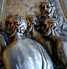 "The Last Supper" Spain W Latin Silver Plated Copper 3D 19"-12" Frame 24.75"xl8" — photo 8