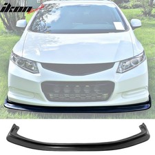 Fits 12-13 Honda Civic Coupe 2dr Mda Style Front Bumper Lip Spoiler Unpainted Pu Fits 12-13 Honda Civic Coupe 2dr Mda Style Front Bumper Lip Spoiler Unpainted Pu