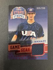 2015 USA Baseball Stars & Stripes #34 Doug Nikhazy Ruby GAME-WORN PATCH /299