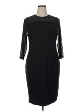 Lane Bryant Women Black Cocktail Dress 14 Plus
