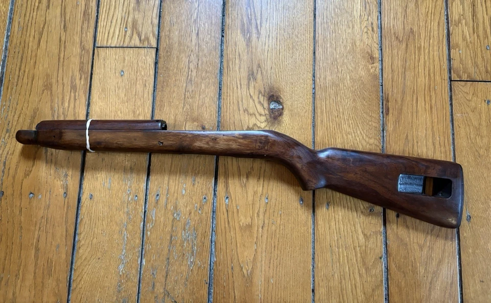 M1carbine Segunda Guerra Mundial Inland Highwood Stock y Handgaurd Original Foto 4 de 4