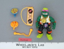 Rappin' Mike 100% Complete Teenage Mutant Ninja Turtle TMNT 1991 Playmates