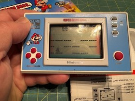 1988 Nintendo Super Mario Bros. Game & Watch YM-105 CIB IOB Complete Box works