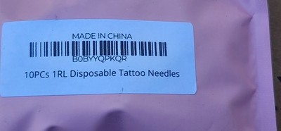10Pcs 1RL Disposable Tattoo Cartridge Needles Round Liner PMU Fine Line Sterile