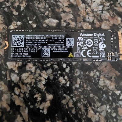 Western Digital SN730 NVMe SSD 512GB Solid State Drive SDBPNTY-512G-1006