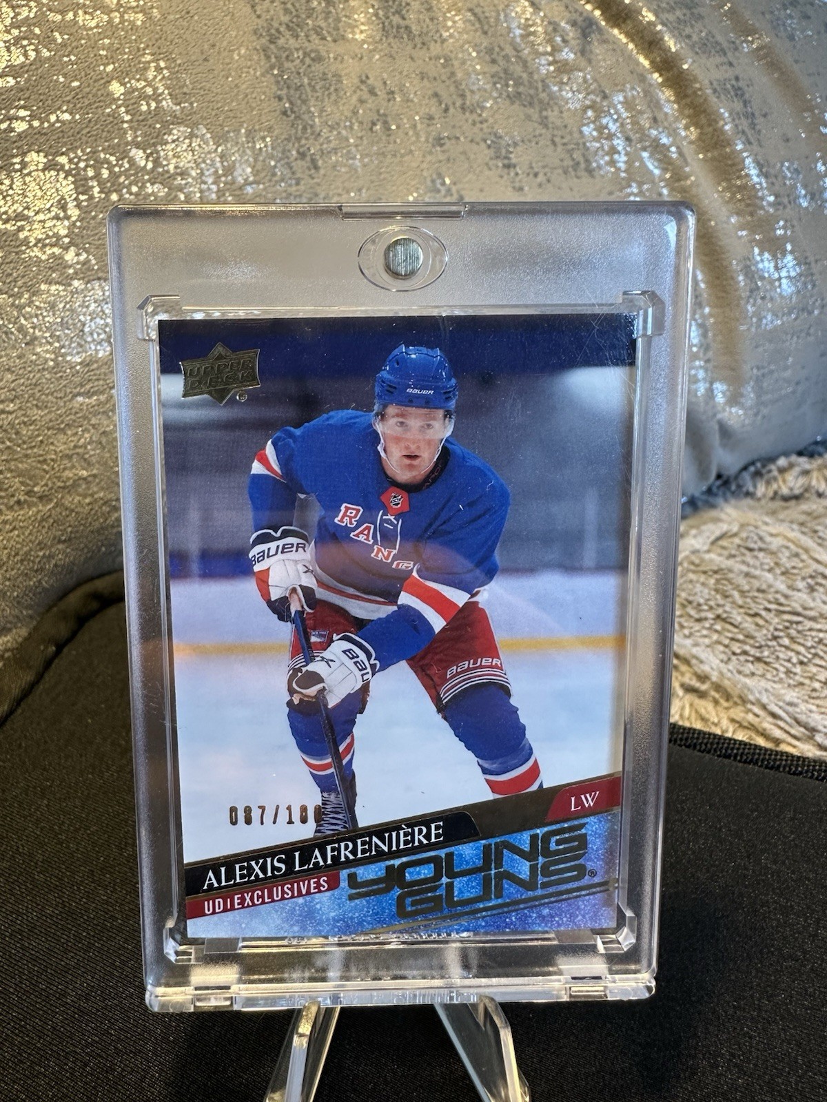 2020-21 Upper Deck - Young Guns Alexis Lafreniere #201 UD Exclusives /100 (RC)