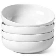 Pasta Bowls 45 oz Large Salad Serving Bowls Set White