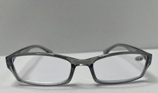 Reading Glasses 3.50 Anti Blue Light Rectangular Gray Frame Computer Vision