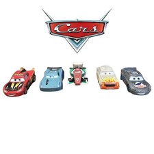 Disney Pixar Cars Die-Cast Lot of 5 Mattel 1:55 Scale Toy Cars Lightning McQueen
