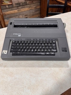 Smith Corona Sterling SCM Model 5B-1 Electric Typewriter Black Charcoal Works