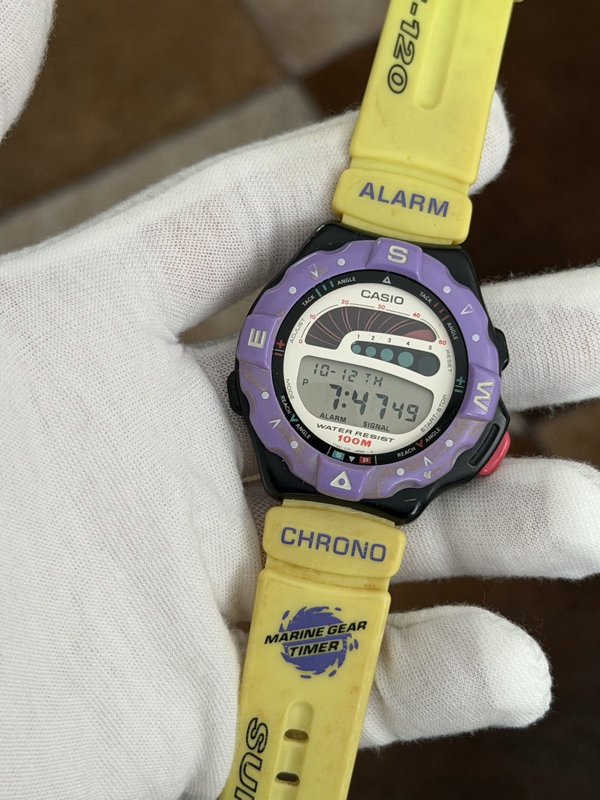 Rare Vintage Casio Surfing Timer SUF-120 Men’s Digital Sports Watch JDM 1980s