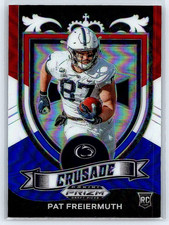 2021 Prizm Draft Picks Crusade Pat Freiermuth #173 Red White & Blue Prizm (RC)