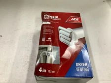 ACE LOUVERED MULTI PURPOSE DRYER VENT WHITE 4"