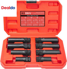 6 Spline  7 Spline Lug Nut Socket Set, Drive Wheel Lock Key, Locking Nut Remova
