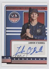 2023 Panini USA Baseball Stars & Stripes Landon O'Donnell #NTDP-LD Auto 12e2