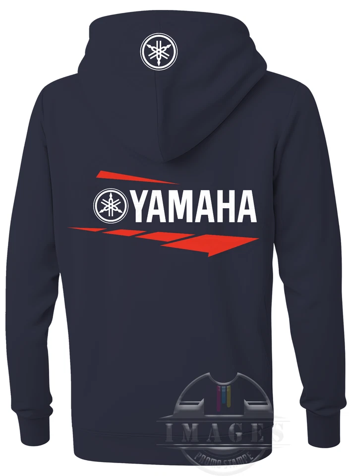 FELPA CON CAPPUCCIO FULL ZIP YAMAHA HOODIES STYLE YAMAHA MOTORCYCLES MOTO MOTOGP - Imagen 3 de 4