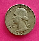 1963 D Washington 90% Silver Quarter RF9