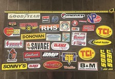 Vintage Drag Racing Stickers Decals Lot Hooker Holley Edelbrock Bm Rhs Tci Dart