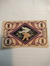 1 Mark German Emergency Currency Note (Notegeld) 1918, serial# B70150