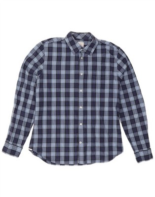 GAP Herren Hemd Medium dunkelblau kariert Baumwolle CI15