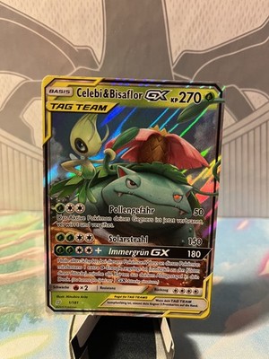 Pokémon TCG   Celebi & Bisaflor GX | Team Up 1/181 | Deutsch | Tag Team