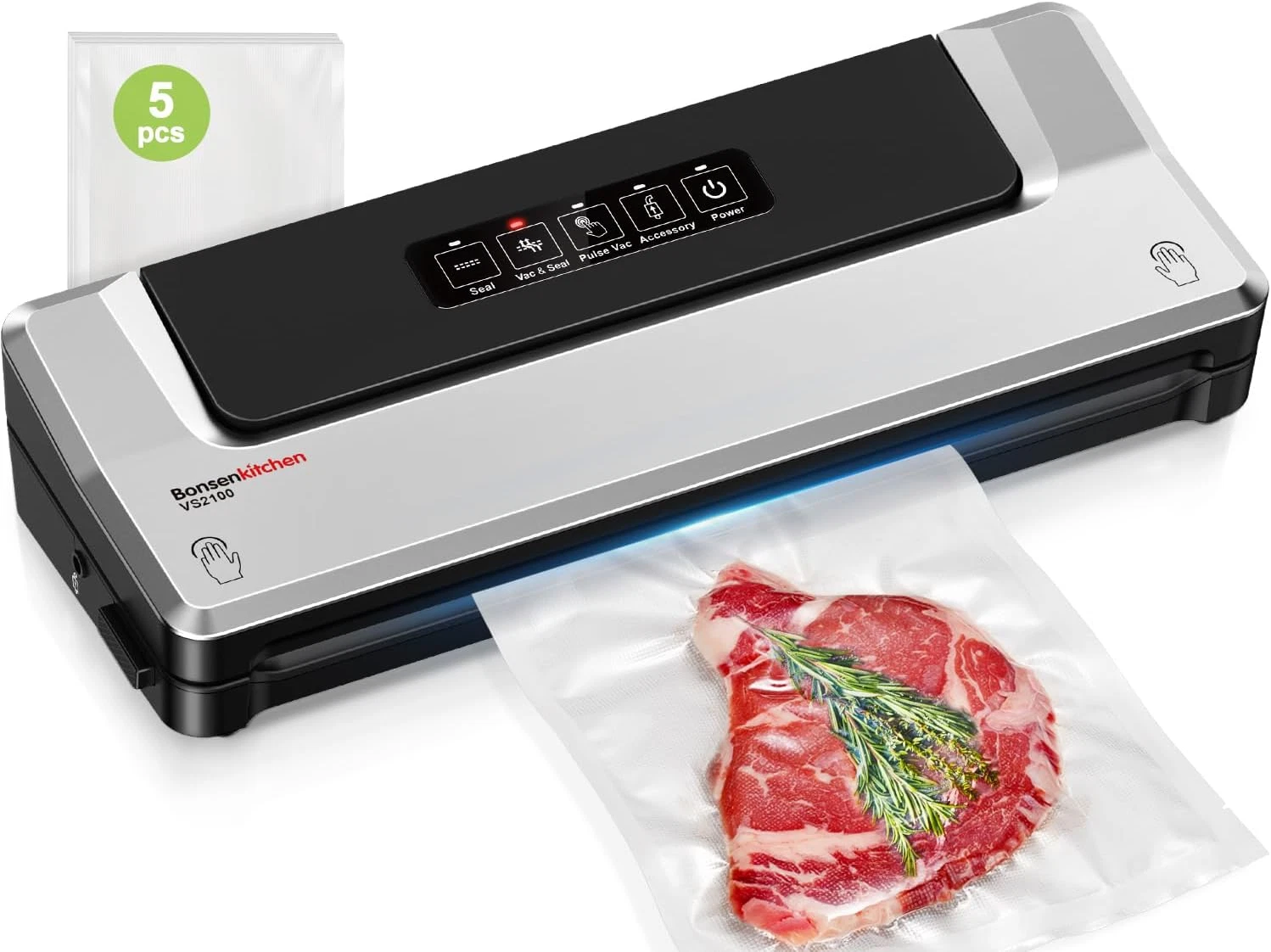 Vacuum Sealer Machine 4-in-1 Sous Vide Food Sealing System with Bags