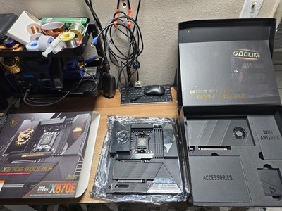 MSI MEG X870E GODLIKE AM5 AMD X870E ATX Motherboard READ PARTS REPAIRS