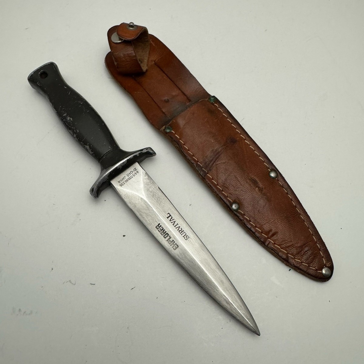 Vintage Explorer Survival Knife – 440 Stainless w/ sheath 21-040