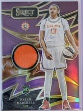 2025 Panini Select WNBA Rayah Marshall Purple Sparks /49