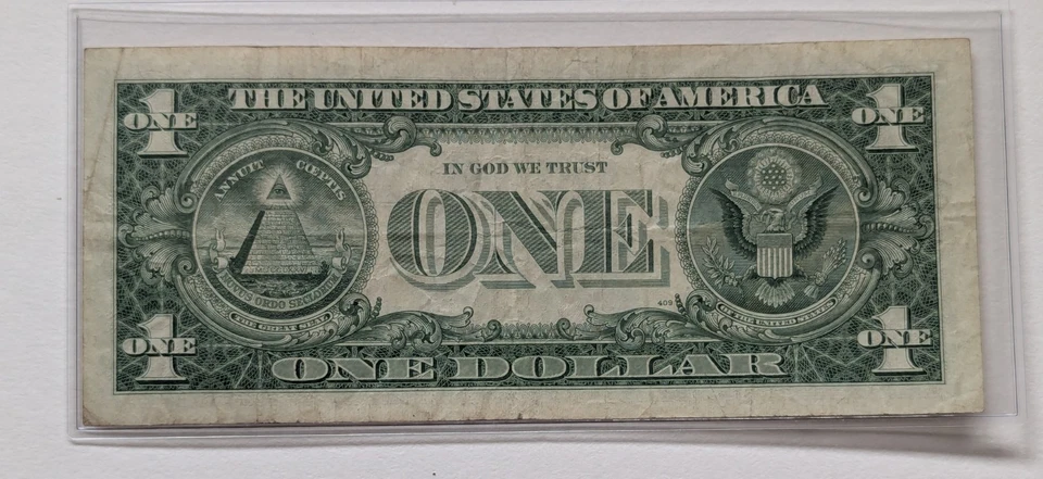 US One Dollar, 1957-A, $1 Silver Certificate Star Note, Blue Seal  - Image 2 of 2