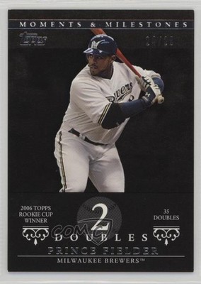 2007 Topps Moments & Milestones Black 24/29 Prince Fielder #58 4g8