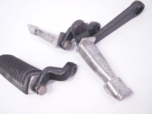 Juego de estriberas originales BMW R100RS de 3 piezas sin grietas soporte de repuesto Foto 2 de 3