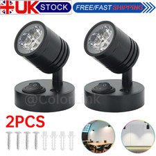 2X 12V LED Reading Light Camper Caravan Van Motorhome Boat Interior Spot Lamp