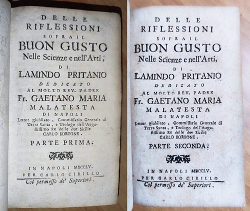 Ludovico Muratori RIFLESSIONI SOPRA BUON GUSTO nelle SCIENZE e ARTI. Napoli 1755 - Imagen 2 de 24