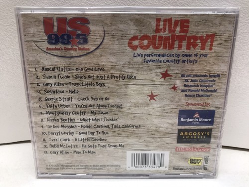 US 99.5 Live Country Various CD 2005 WUSN Infinity Broadcasting -Factory Sealed - Picture 4 of 7
