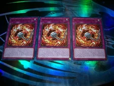 3x Salamandra With Chain 1st Edition Rare MZMI-EN009 Yu-Gi-Oh!
