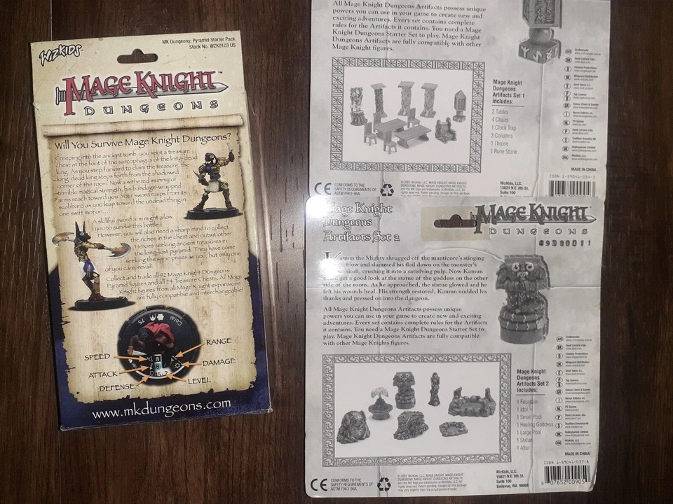 Lote de inicio Mage Knight - DnD - HeroClix - Pirámide mazmorra Mage Knight - Sellado Foto 4 de 4