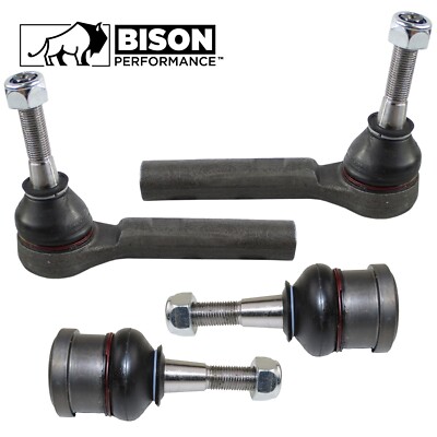 Bison Performance 4pc Front Outer Tierod Lower Ball Joint Kit For Chrysler Dodge