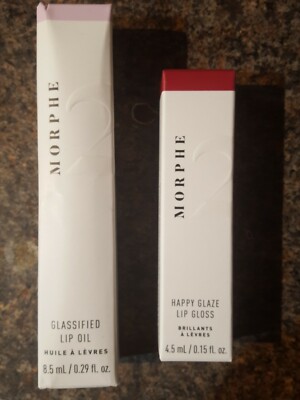 MORPHE GLASSFIELD LIP OIL + HAPPY GLAZE LIP GLOS