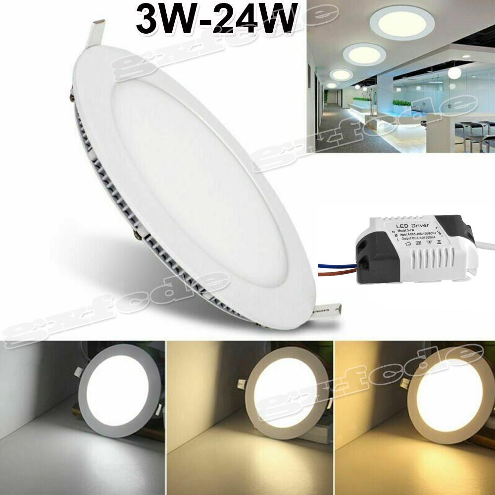 バイイー専用 Round Recessed Flat LED Ceiling Panel Light Spot Down Light