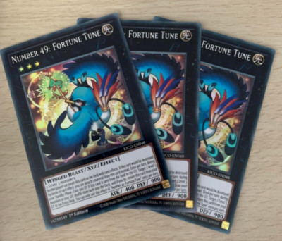 Yu-Gi-Oh! 3x Nummer 49: Glücksmelodie KICO - DE048 Königshof 1. Auflage - Spielset