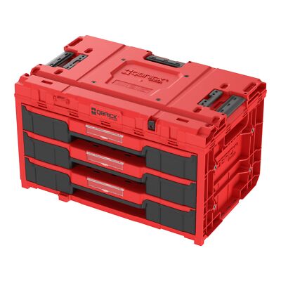Qbrick System ONE Drawer 3 Toolbox 2.0 Red Ultra HD Box 587 x 380 x 340 mm 27 l