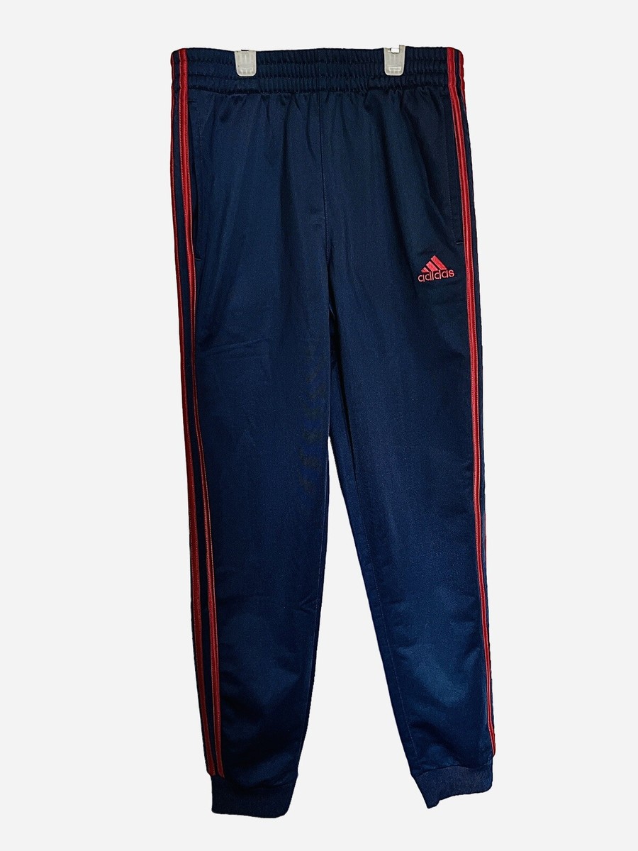 Adidas Athletic Sweatpants Joggers Soccer Boys Youth Large 14-16 Navy Blue  NEW