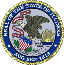 GOLF / The Great State Of Illinois Seal Golf Ball Marker New!! 