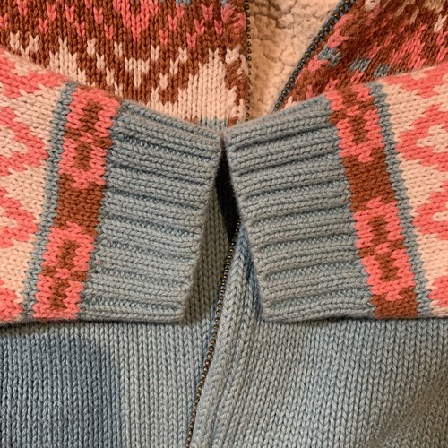 hanna andersson 100 hooded girls 4 nordic sweater jacket - Picture 8 of 8