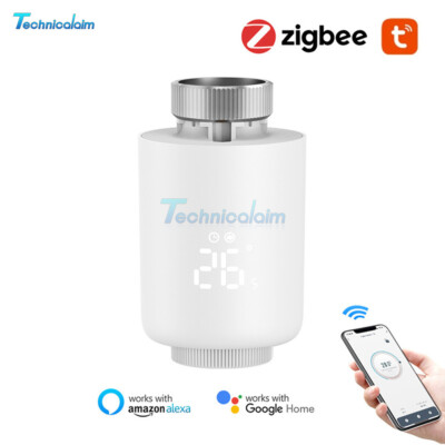 ZigBee3.0 Thermostat Smart Thermostatic Valve Controller for Alexa Google Home